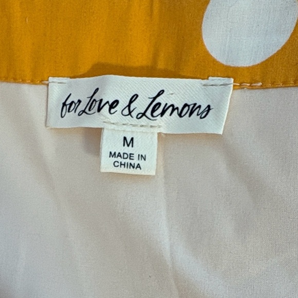 FOR LOVE & LEMONS TANGERINE AUBURN SARONG MINI DRESS , sz : medium - Picture 12 of 15